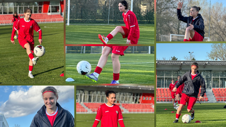 Fotbal feminin WU19. Imagini de la primul antrenament al tricolorelor 
